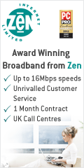 Award Winning Broadband from Zen - Up to 20Mbps download speeds, Unrivalled Customer Service, 1 month contract, UK call centres. Discover the UK's best broadband for yourself. Services start from just �17.99 per month inc. VAT. Order Now