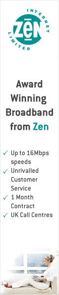 Award Winning Broadband from Zen - Up to 20Mbps download speeds, Unrivalled Customer Service, 1 month contract, UK call centres. Discover the UK's best broadband for yourself. Services start from just �17.99 per month inc. VAT. Order Now