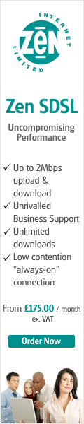 Zen SDSL. Uncompromising Performance. Up to 2Mbps upload and download, Unrivalled Business support, Unlimited downloads, Low contention 